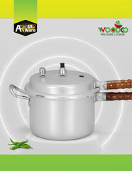AR Woodco Pressure Cooker with Wooden Handle