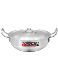 Sky Metal Finish Grooved Karahi  All Sizes