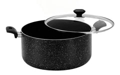Sonex Induction Galaxy 28 cm Non-Stick Casserole with Glass Lid