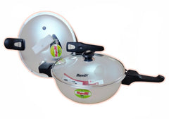 Majestic Wok / Karahi Pressure Cooker with Glass Lid