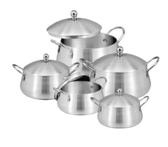 Sonex Omega Set 1-5 – Premium Belly-Shape Metal Finish Cookware Set