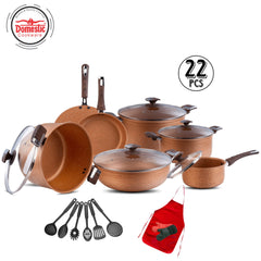 Domestic Jumbo 22-Piece Non-Stick Gift Set Copper