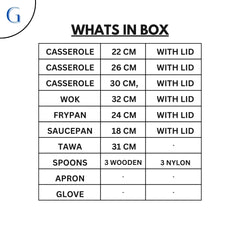 XELENT Grand Marble Coated 21pcs Gift set (MEHROON)