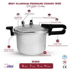 CHEF Soft Anodized Pressure Cooker