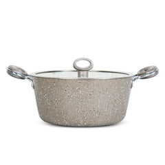 SK Signature Set 16pcs Marble Coating Non-Stick-Beige