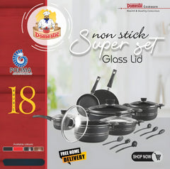 Domestic Super 18-Piece Teflon Coated Non-Stick Gift Set