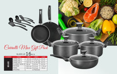 Sonex Carroli Max Non-Stick Cookware Gift Pack 16 Pcs