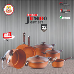 Domestic Jumbo 22-Piece Non-Stick Gift Set Copper