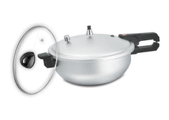 National Wok/Karahi Pressure Cooker with Glass Lid