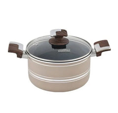 Domestic Non-Stick Marble Casserole with Lid