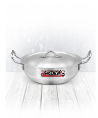Sky Metal Finish Grooved Karahi  All Sizes