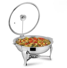 Alpha Stainless Steel Round Serving Dish