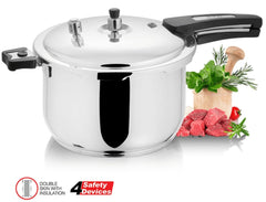 Alpha Stainless Steel Pressure Cooker – Double Bottom
