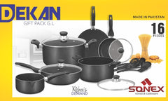 Sonex Dekan Non-Stick Cookware Gift Set 16 Pcs