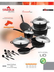 Sonex Italia 20-Pcs Die-Cast Non-Stick Cookware Set