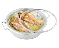 Alpha Stainless Steel Flat Karahi
