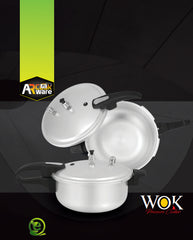 AR Wok/Karahi Pressure Cooker with Glass Lid