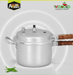 AR Woodco Pressure Cooker with Wooden Handle