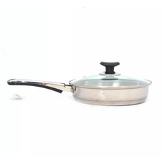 Sonex Supreme Stainless Steel Fry Pan with Glass Lid