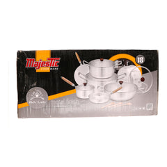 Majestic Rich Lady 18-Piece Metal Finish Cookware Set