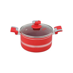 Domestic Non-Stick Marble Casserole with Lid