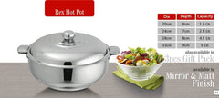 Alpha Stainless Steel Hot Pot – Rex Steel Lid with Lock