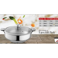 Alpha Stainless Steel Hot Pot Max – Double Bottom