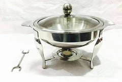 Alpha Stainless Steel Round Serving Dish