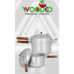 AR Woodco Pressure Cooker with Wooden Handle