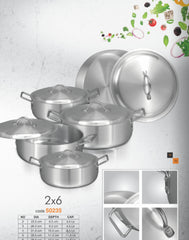 Sonex Fish Pot Cookware Set – Metal Finish 2‑6