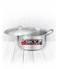 Sky Metal Finish Groozing 15-Pcs Cookware Set – Aluminium