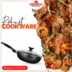 Sonex Classic Non-Stick Wok with Glass Lid