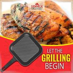 SONEX Non-Stick Grill Pan – Die-Cast Ceramic Coating