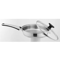 Sonex Supreme Stainless Steel Fry Pan with Glass Lid