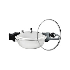 Majestic Wok / Karahi Pressure Cooker with Glass Lid