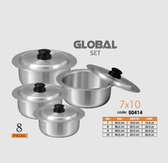 Sonex Global Set Pot – Metal Finish 7-10