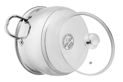 Sonex Elegant Gift Pack – 12 Pieces Stainless Steel with Glass Lid