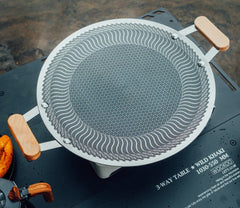 German Honeycomb Laser Coated Tawa with wooen Handle Single Laser
