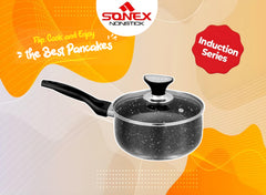 Sonex Induction Non Stick Cookware Set 8PCS – Premium Kitchen Cooking Set with Lids