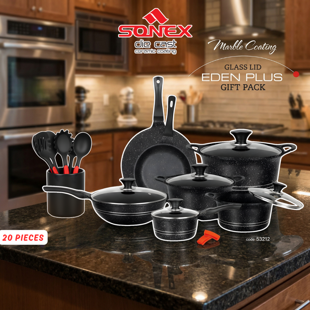 SONEX Eden Plus 20-Piece Gift Pack Black Colour-Die-Cast