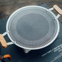 German Honeycomb Laser Coated Tawa with wooen Handle Single Laser