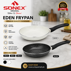 Sonex Eden Fry Pan – Ceramic Marble White