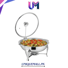 Alpha Stainless Steel Round Serving Dish