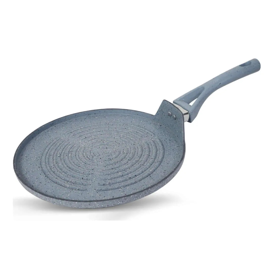 Marble Coated Signature Grill Pan – Gray | Premium Non-Stick BBQ & Searing Pan - Kingbazar.pk