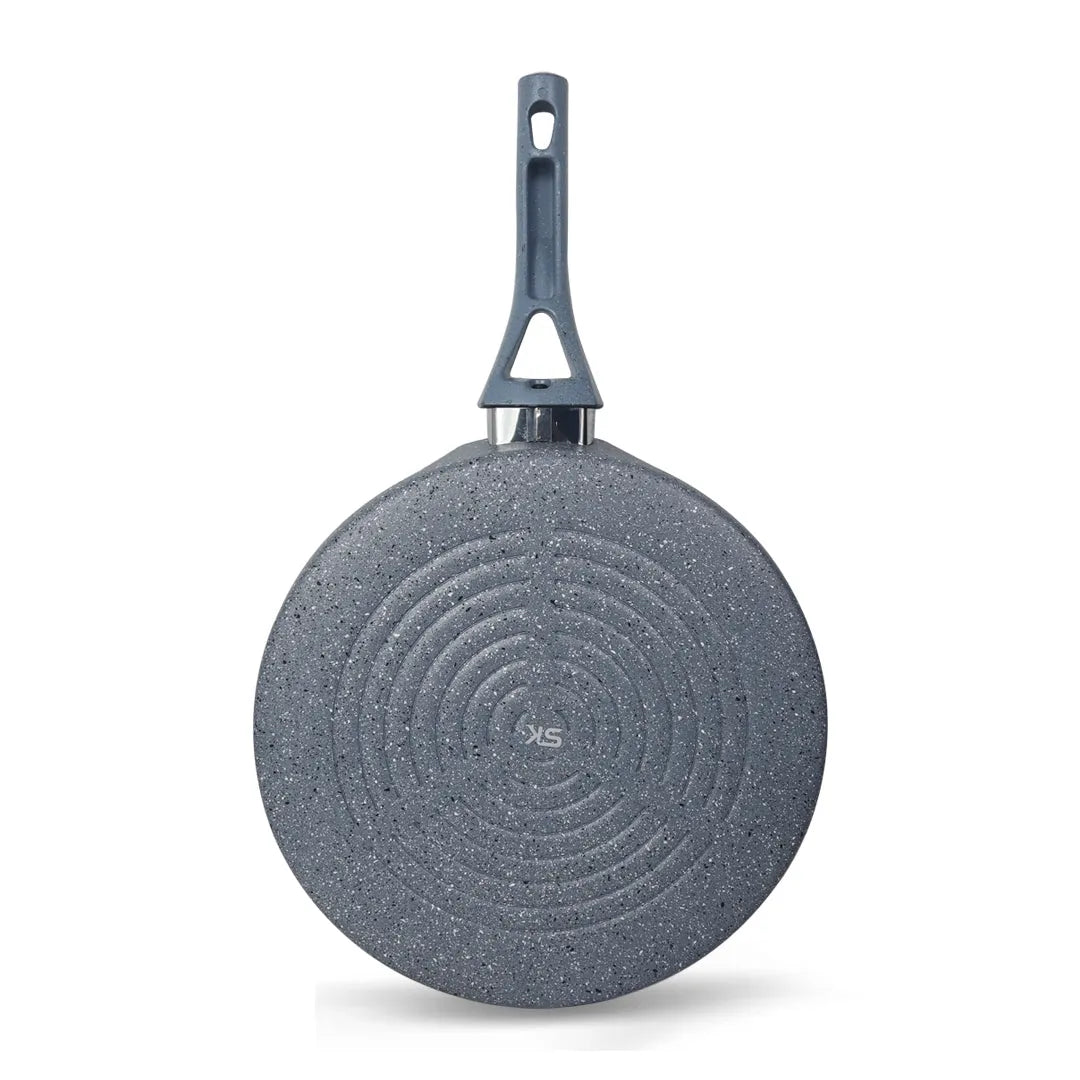 Marble Coated Signature Grill Pan – Gray | Premium Non-Stick BBQ & Searing Pan - Kingbazar.pk