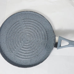 Marble Coated Signature Grill Pan – Gray | Premium Non-Stick BBQ & Searing Pan - Kingbazar.pk