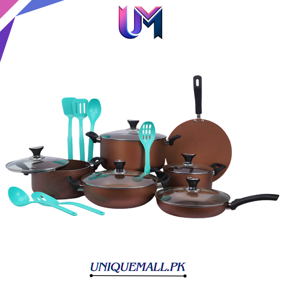 Sonex Prada Non-Stick Cookware Gift Set 17 Pcs