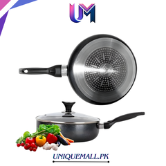 Sonex Induction Classic Fry Pan with Glass Lid – Non-Stick