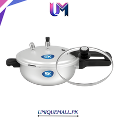 SK Emerald Aluminum Pressure Cooker & Karahi/Wok with lid