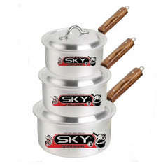 SKY Saucepan – Premium Metal Finish | All Sizes Available
